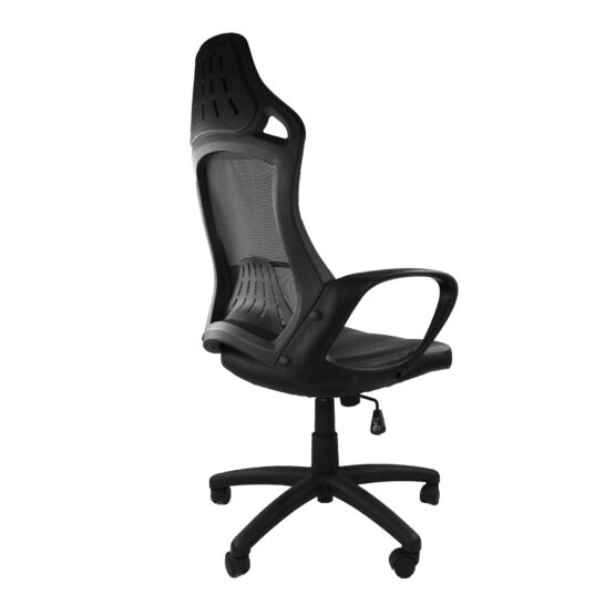 Ascot (Black) Mesh Chair With PU Seat - Image 7