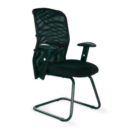 Jupiter (Black) Mesh Back Visitors Armchair