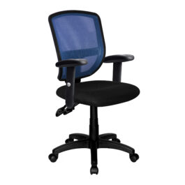 Nexus (Blue) Medium Back Mesh Height Adjustable Armchair