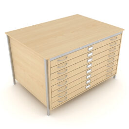 A0 Square Frame Plan Chest 1 Drawer