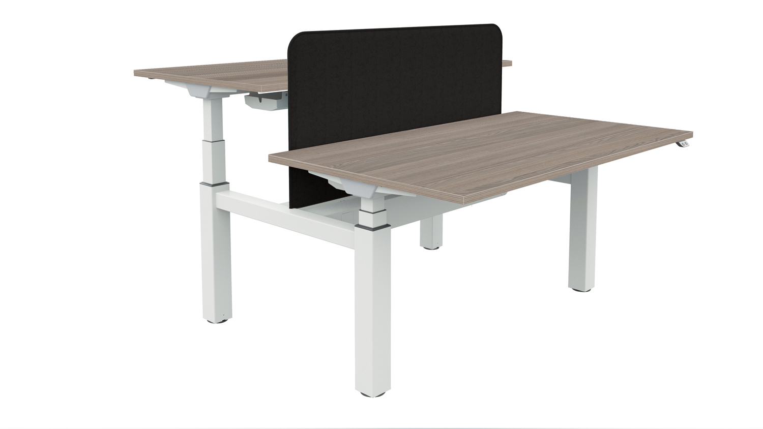 Fraction Plus Sit Stand Bench Rectangular Height Adjustable Desk System W 1200