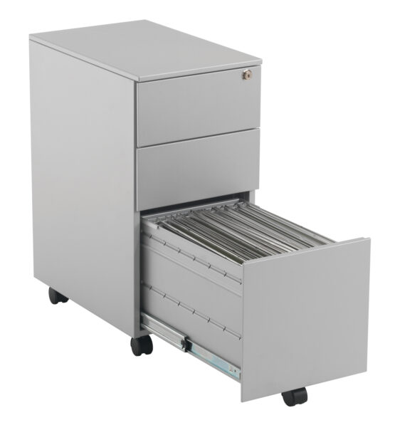 Fraction Pedestals Narrow Steel Pedestal 3 Drawer