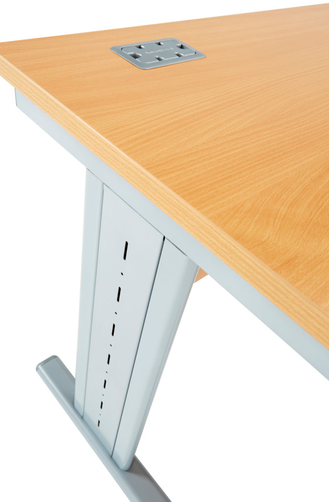Fraction² Cable Riser - Single (White) | Margolis Furniture