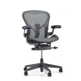 HERMAN MILLER AERON CHAIR GRAPHITE - SIZE B (MEDIUM)