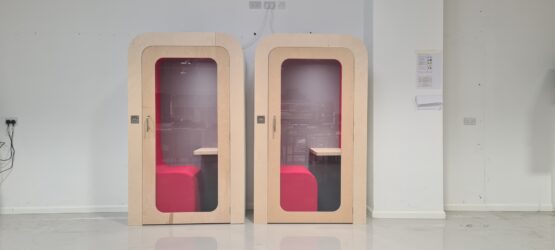 Wood Single Person Phone Booth - Image 2